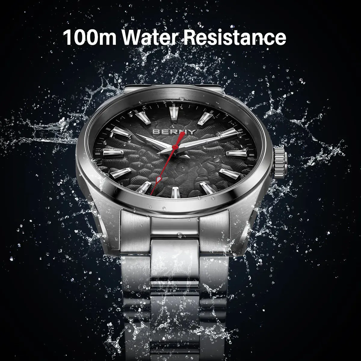 Montre Berny Quartz – Noir