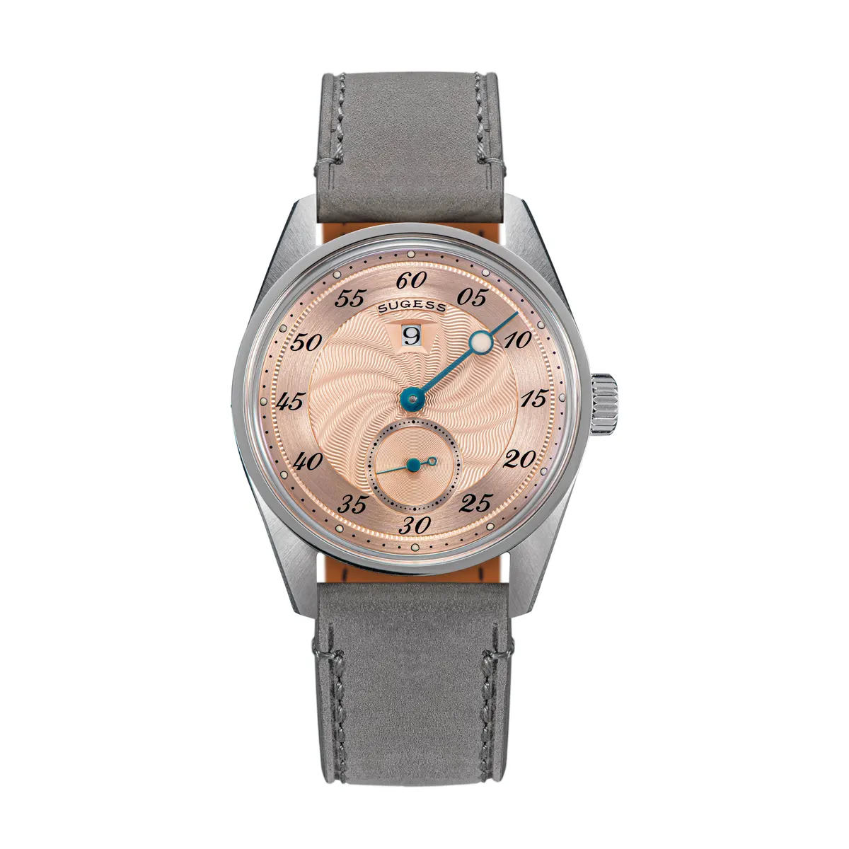 Montre Sugess S451-1 Automatique 38 mm – Bracelet gris cuir
