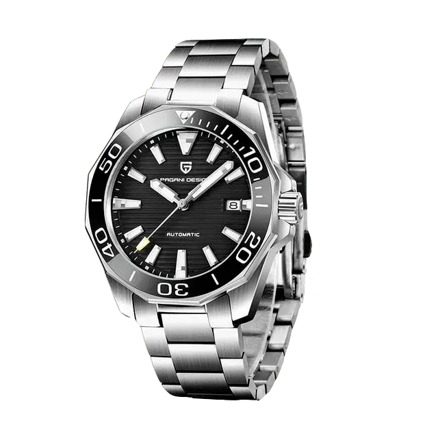 Montre Pagani Design 43 mm – Noir / Bracelet Oyster