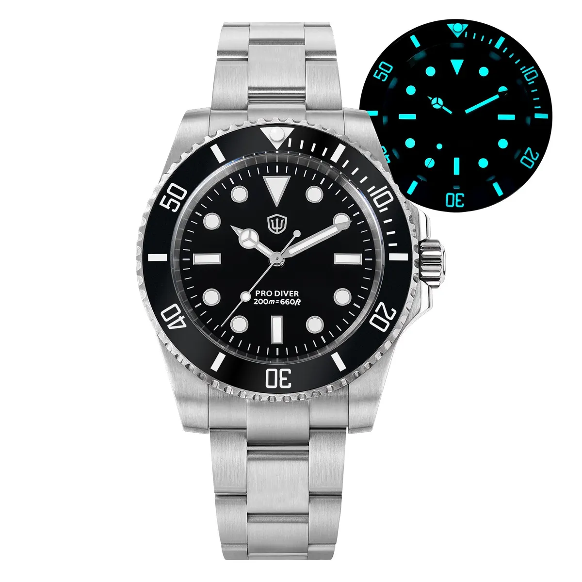 Montre Watchdives WD1680Q Quartz 39 mm – Noir
