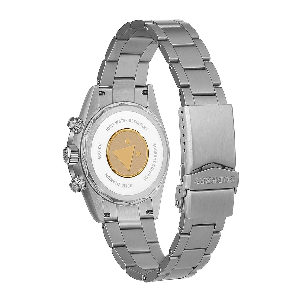 Montre Boderry Méca-quartz 40 mm – Blanc