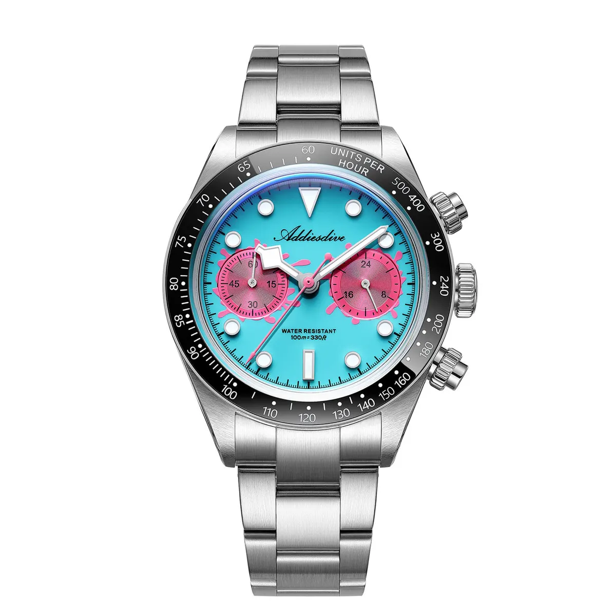 Montre Addiesdive AD2520 Méca-quartz 40 mm – Bleu