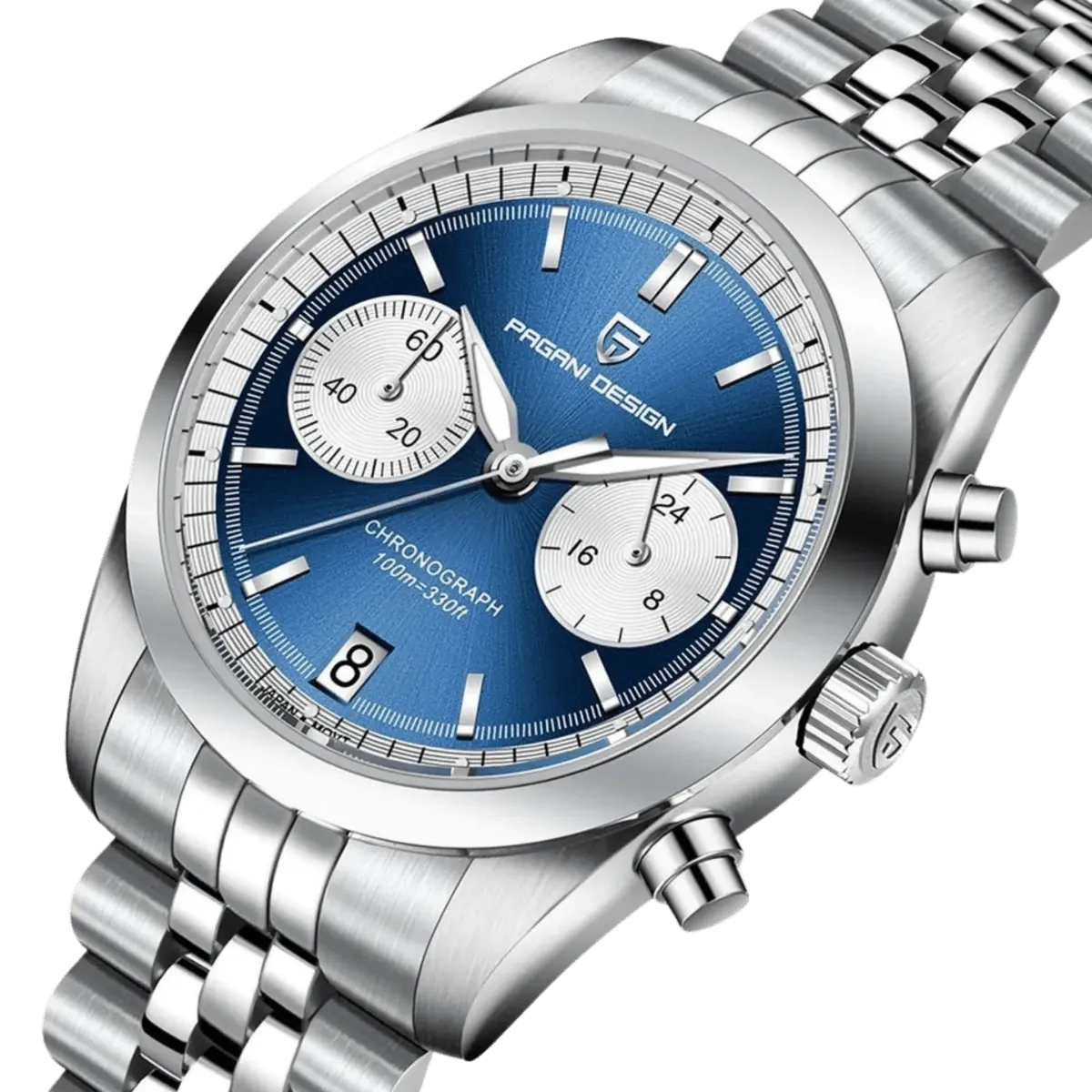 Montre Pagani Design Méca-quartz 37,5 mm – Bleu