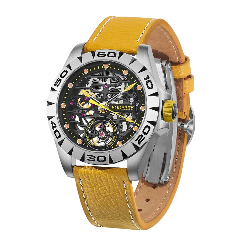 Montre Boderry Automatique 40 mm – Jaune