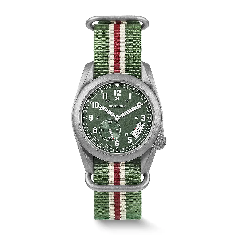 Montre Boderry Quartz 38 mm – Vert