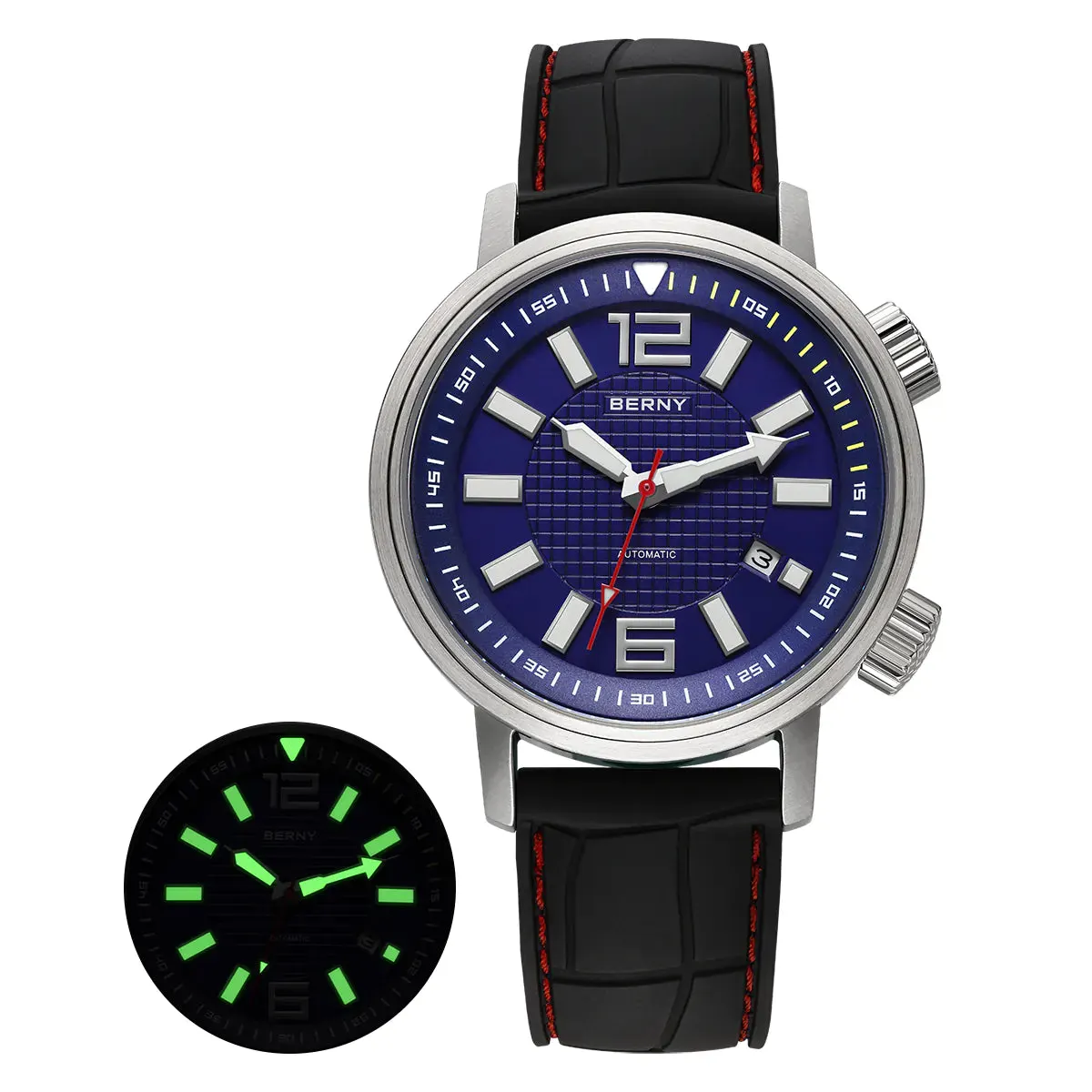 Montre Berny AM181M Automatique – Bleu / Noir