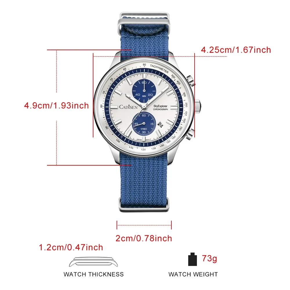 Montre Cadisen Quartz – Blanc