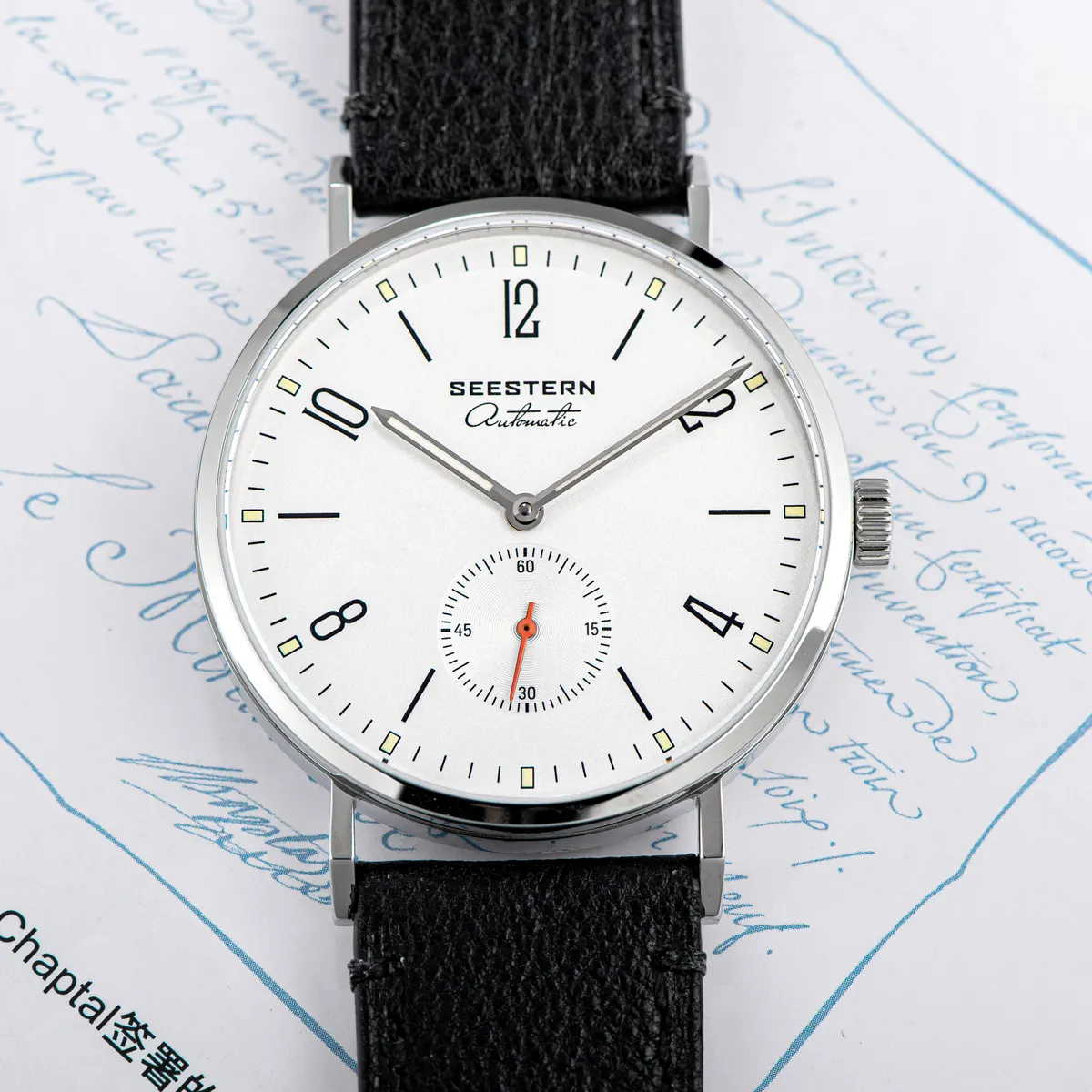 Montre Seestern S382 – Bracelet noir