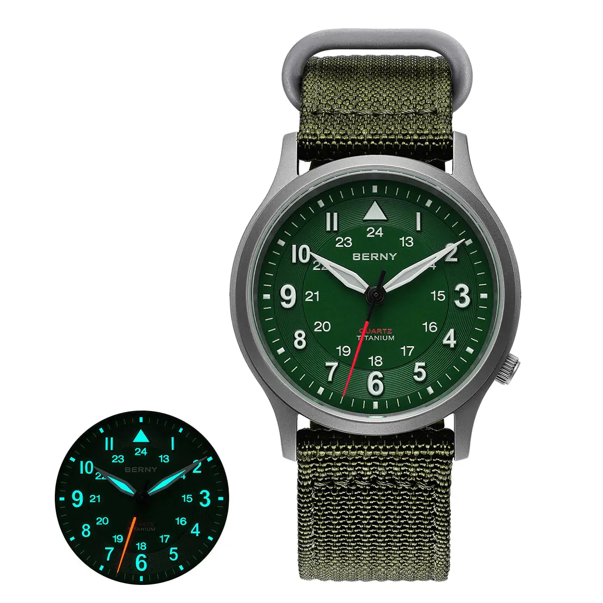 Montre Berny T2596M Quartz – Vert