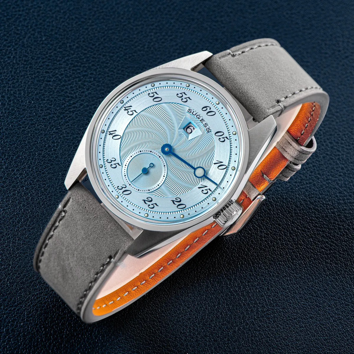 Montre Sugess S451-1 – Bracelet gris cuir
