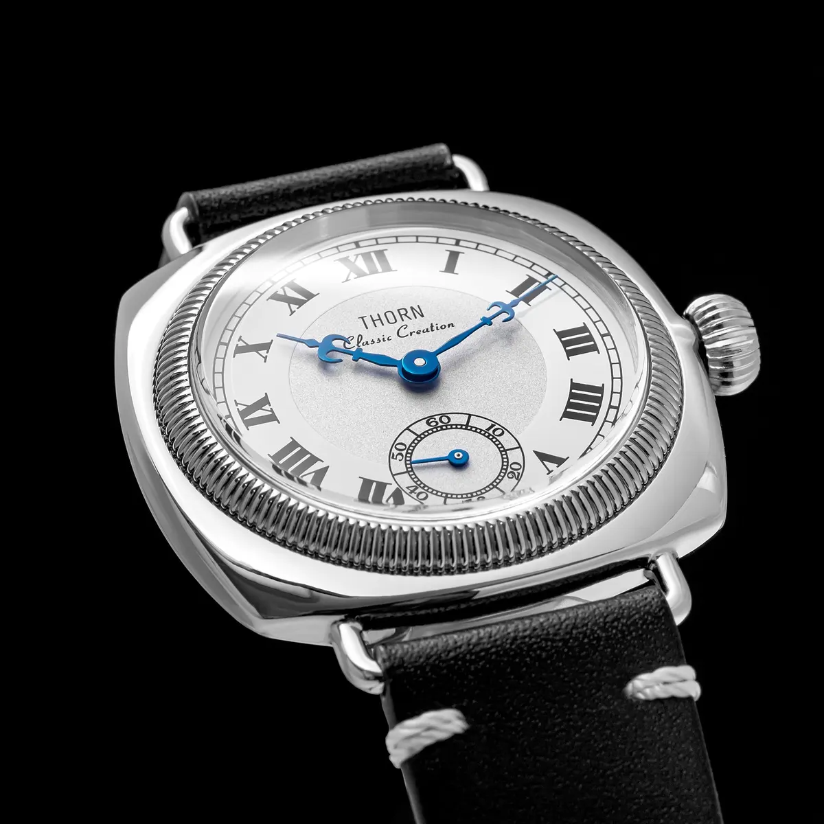 Montre Thorn VD78 Automatique 36 mm – Rose · Bracelet blanc