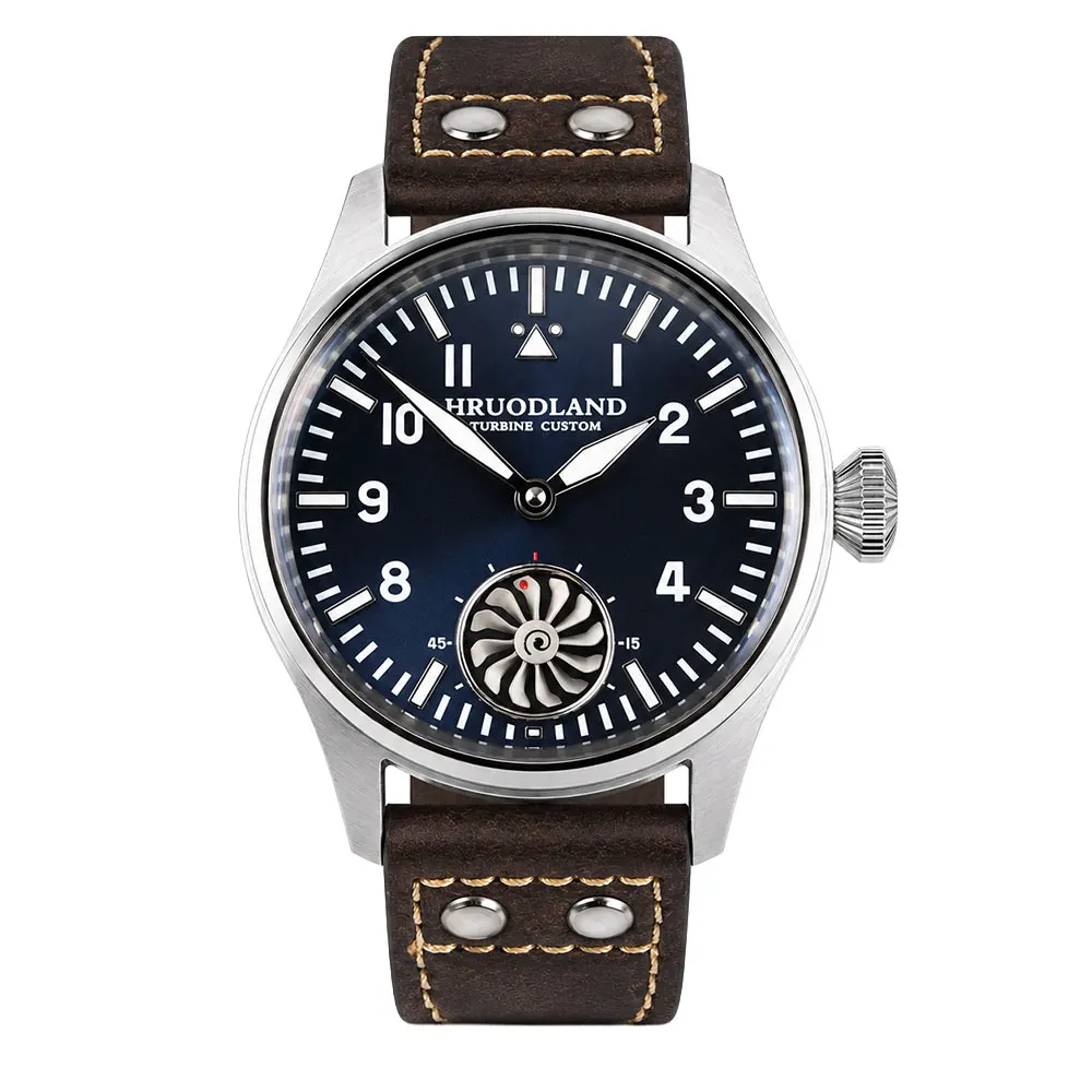 Montre Hruodland HG016 Mécanique manuel 43 mm – Bleu