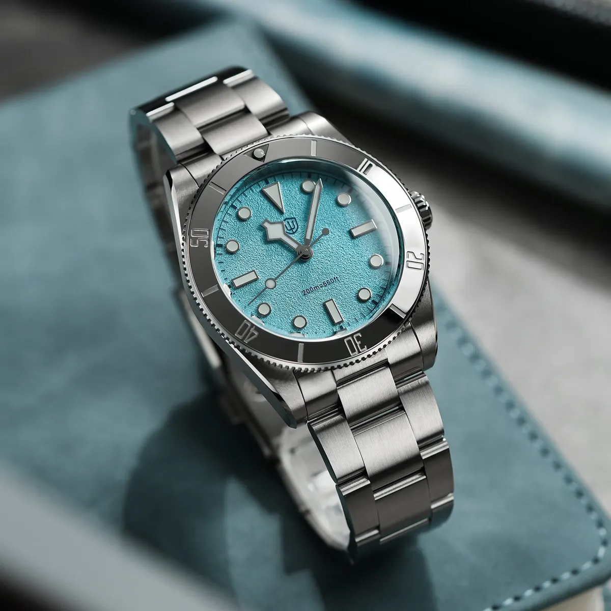 Montre Watchdives WD7922 Quartz 37 mm – Bleu clair
