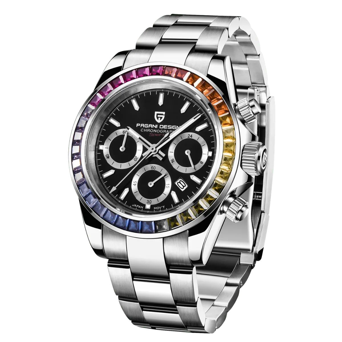 Montre Pagani Design PD-1644 Méca-quartz 40 mm – Noir