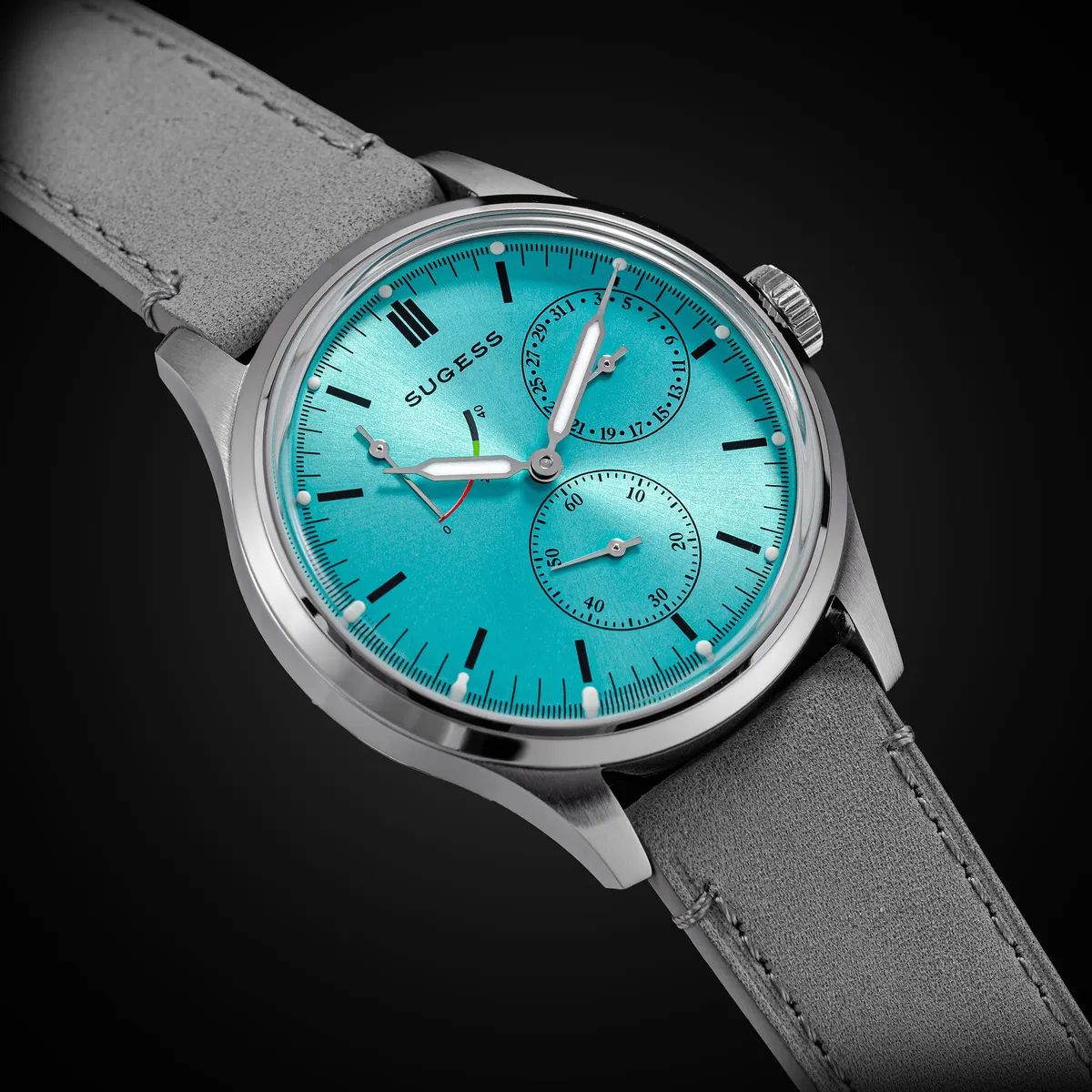 Montre Sugess S458 – Cadran bleu clair