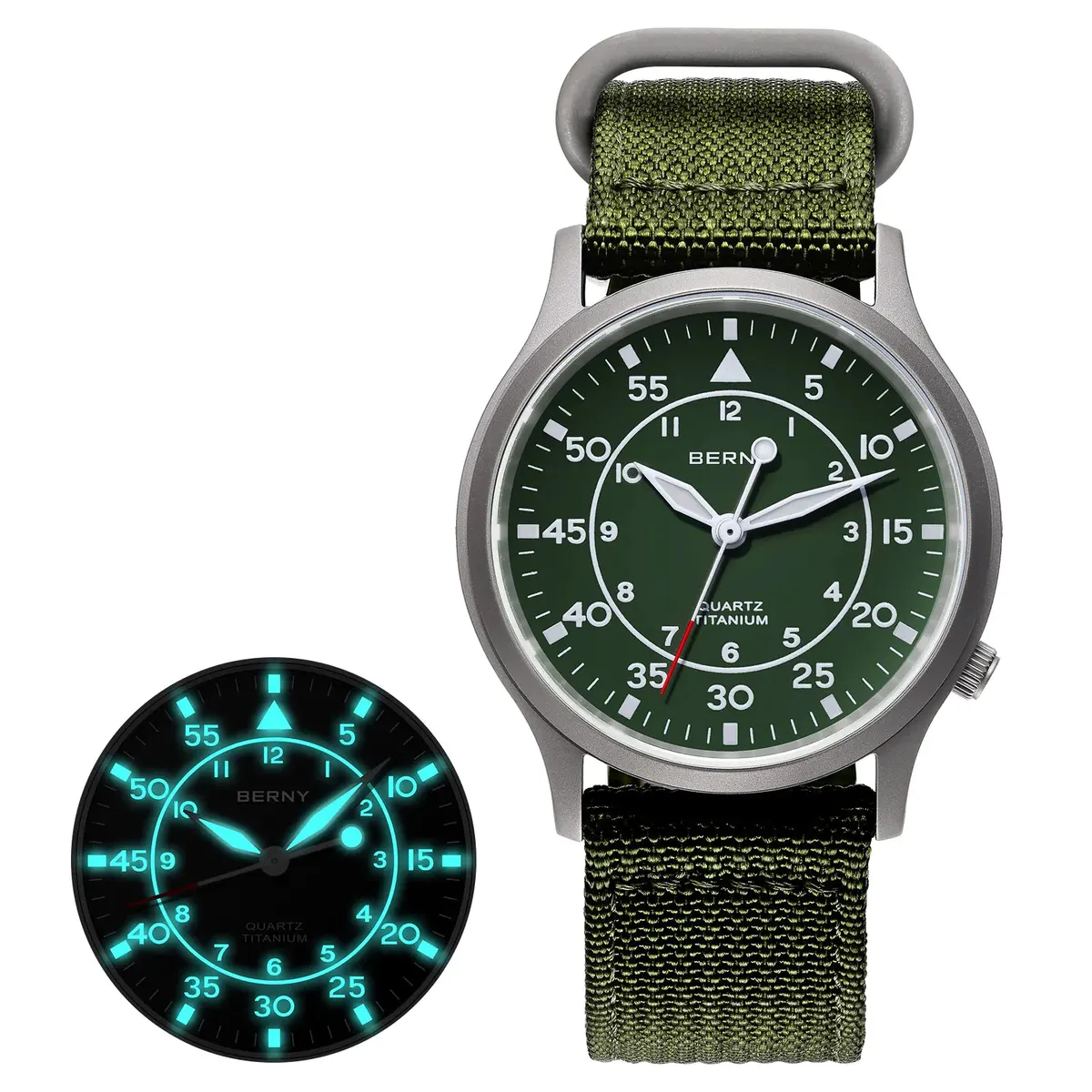 Montre Berny T2566M Quartz – Vert