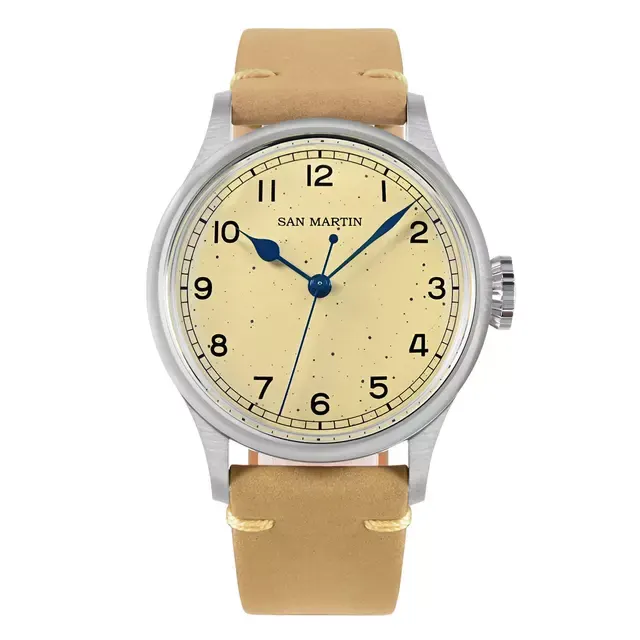 Montre San Martin SN0105-G Automatique 38,5 mm – Jaune clair