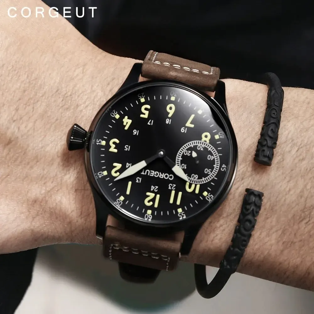 Montre Corgeut Mécanique manuel 44 mm – Blanc