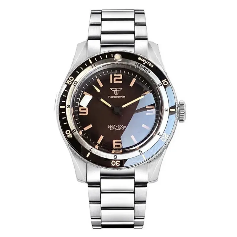 Montre Tandorio TD204 Automatique 40 mm – Café acier