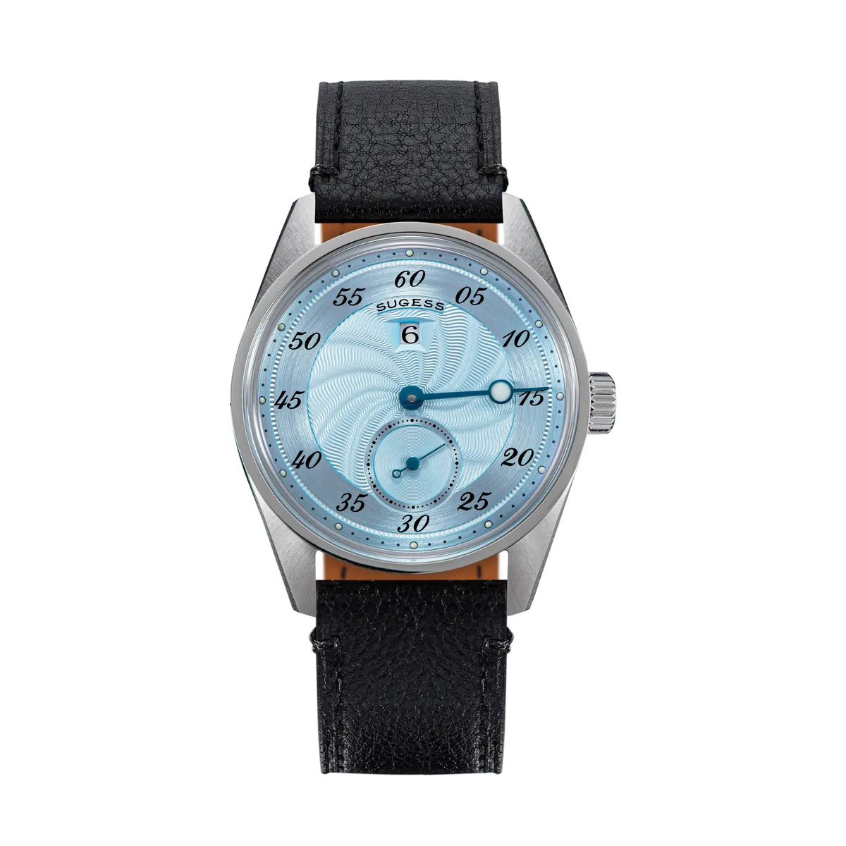Montre Sugess S451-1 Automatique 38 mm – Bracelet noir cuir