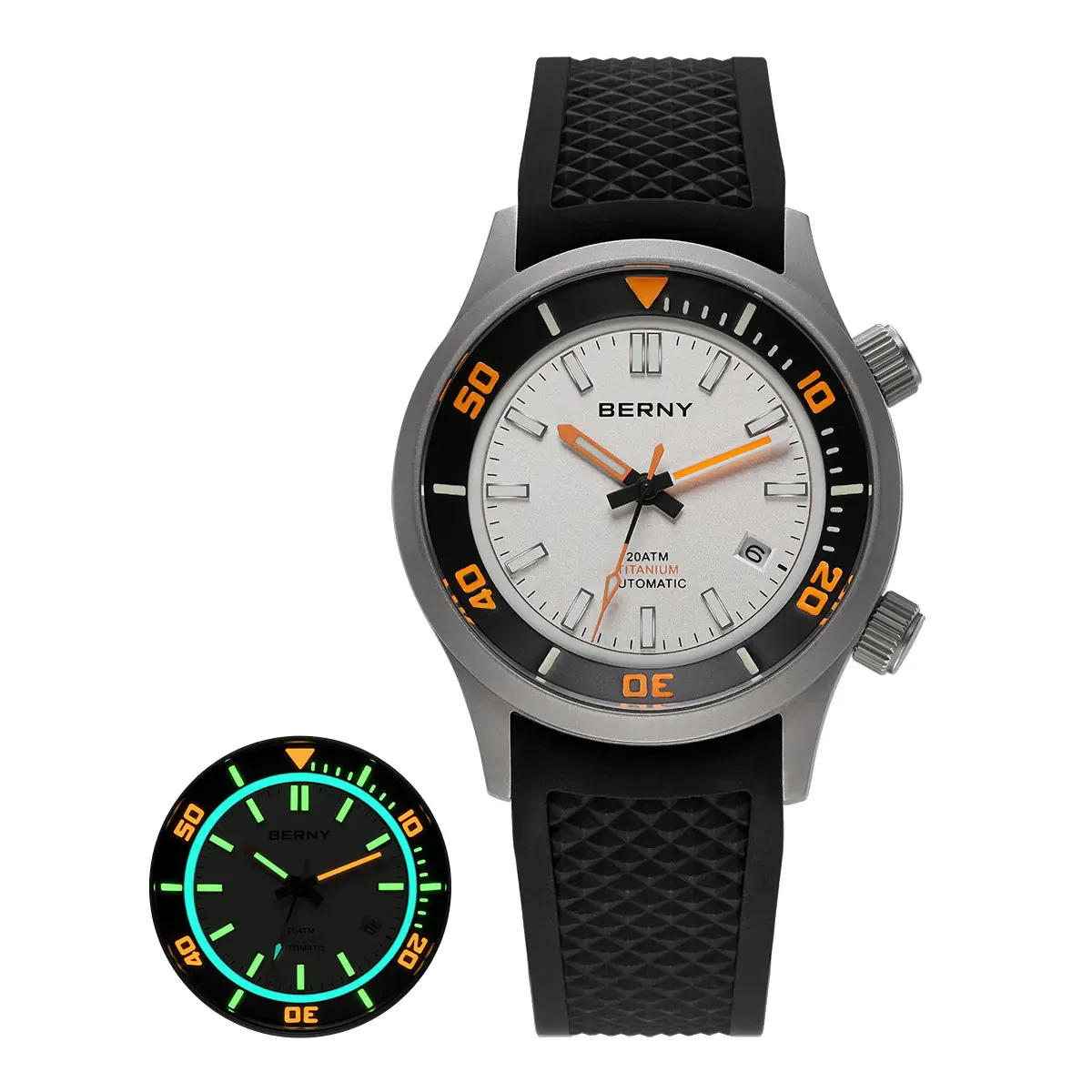 Montre Berny AMT149M Automatique – Blanc