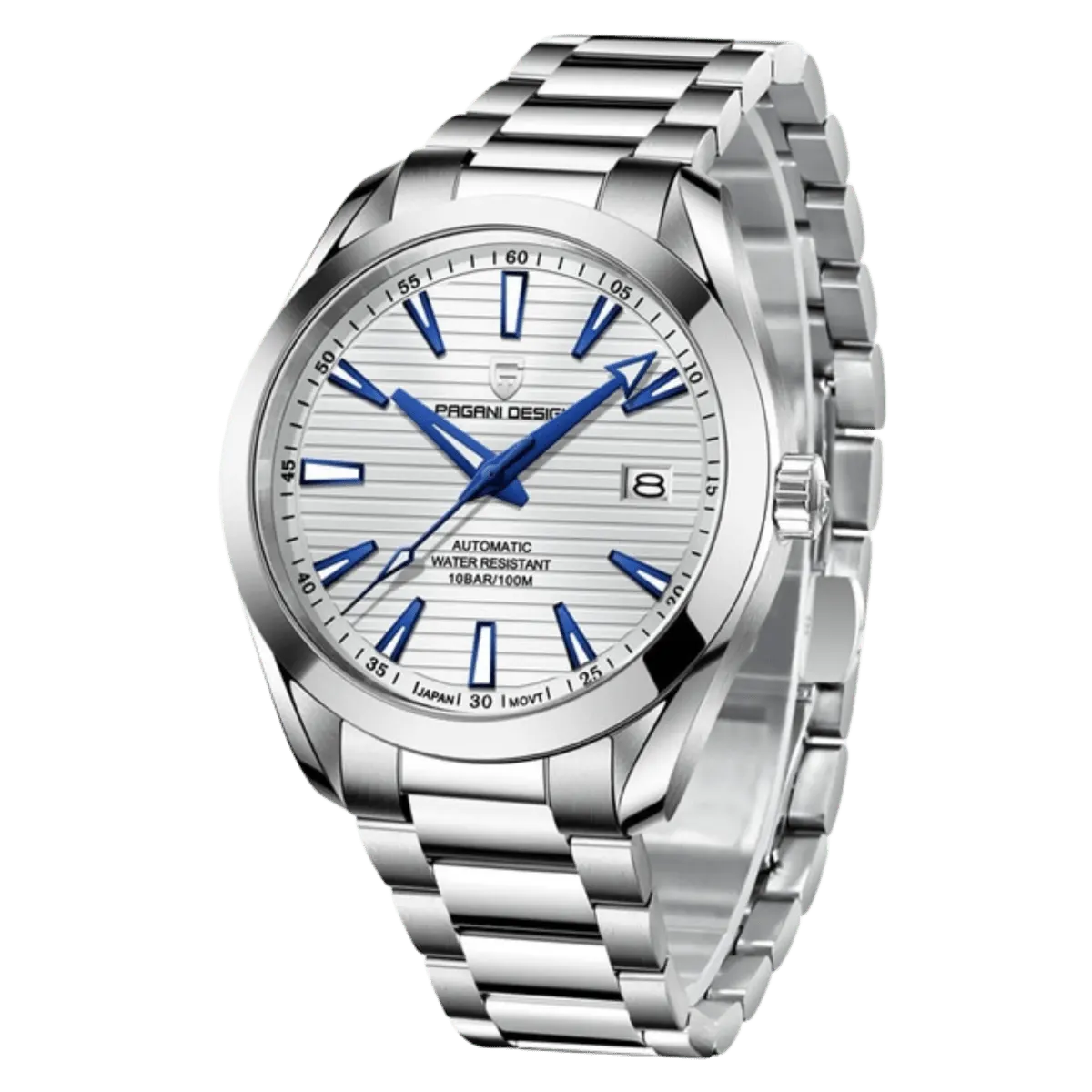 Montre Pagani Design PD-1688 Automatique 40 mm – Blanc / Bracelet Oyster