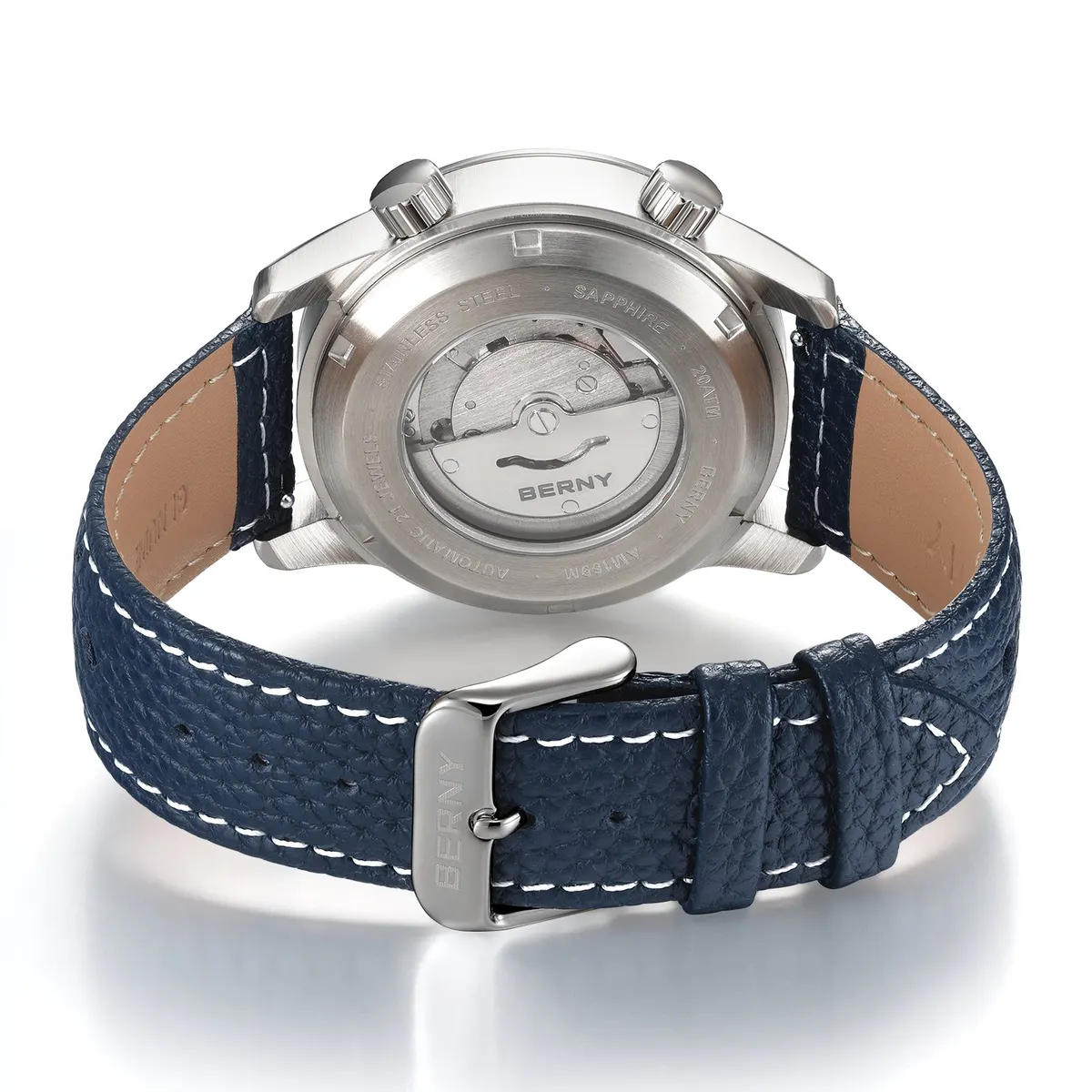 Montre Berny AM169M – Argent / Bleu