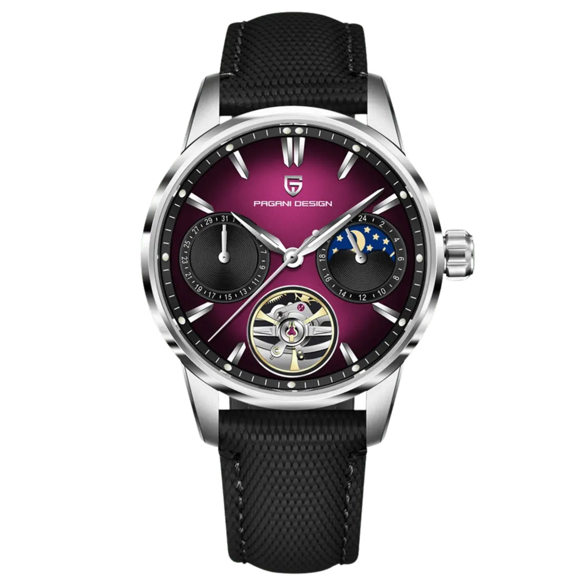 Montre Pagani Design PD-YS021 Automatique 41 mm – Argent violet