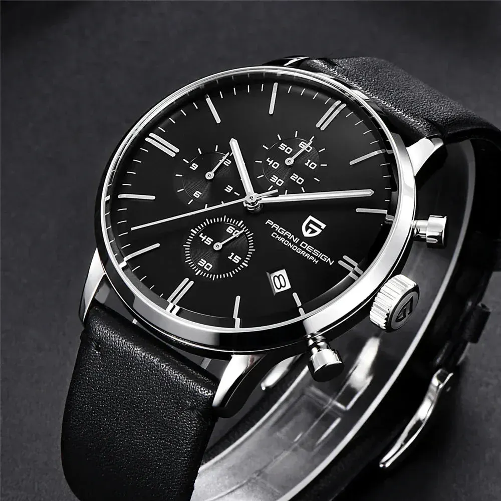 Montre Pagani Design PD-2720K – Or noir / Cuir
