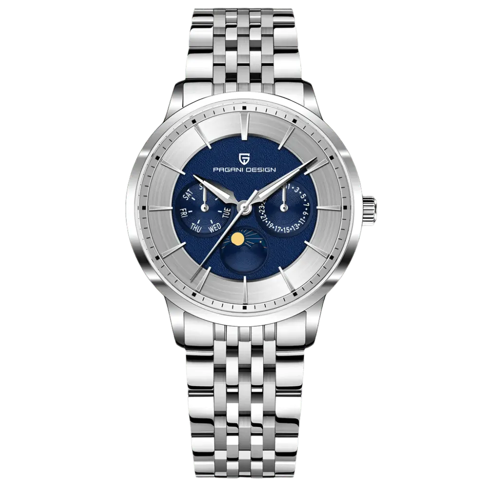 Montre Pagani Design PD-1795 Quartz 40 mm – Bleu acier