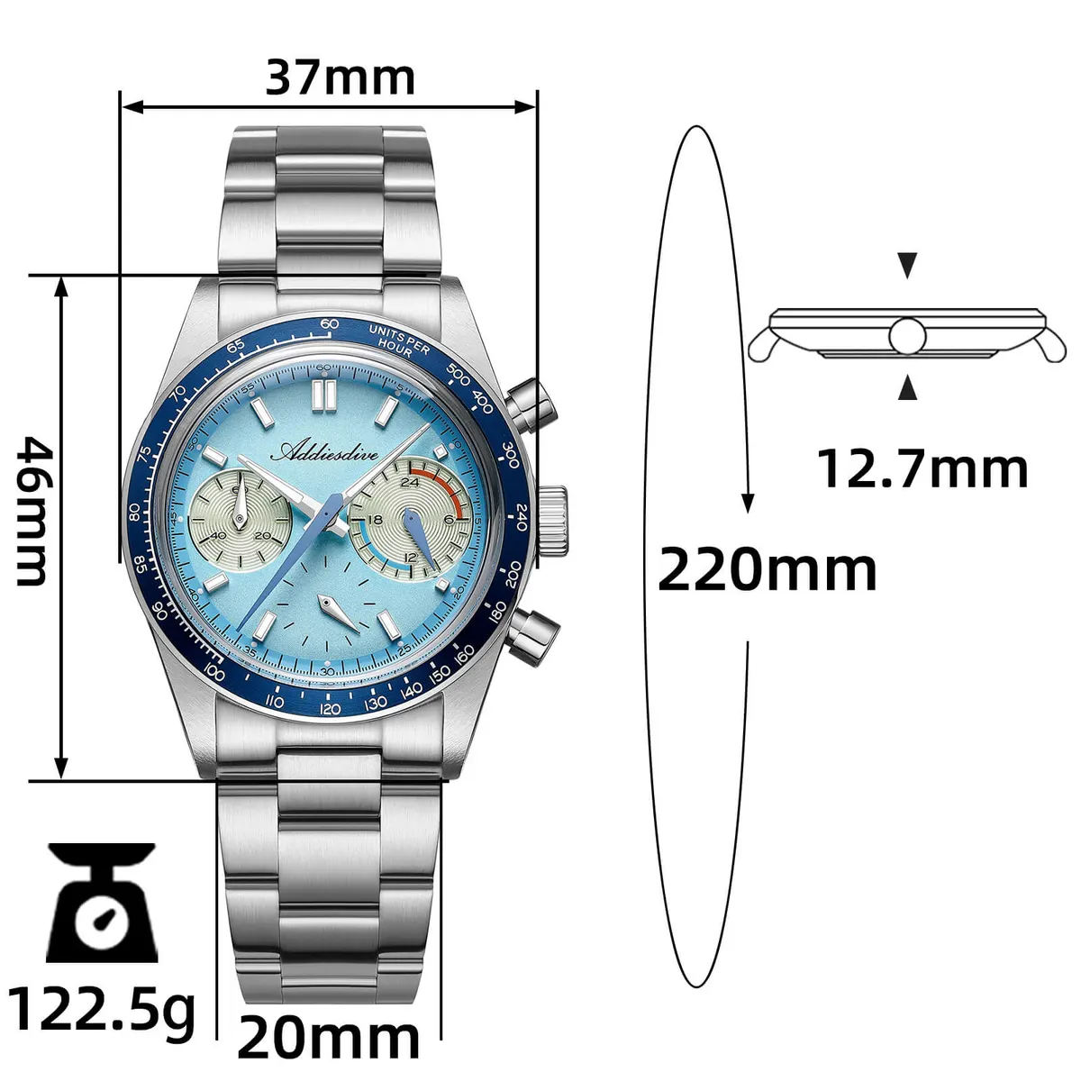 Montre Addiesdive AD2539 – Bleu