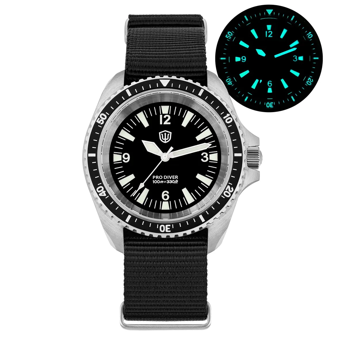 Montre Watchdives WD1980 Quartz 39 mm – Boîtier acier inoxydable