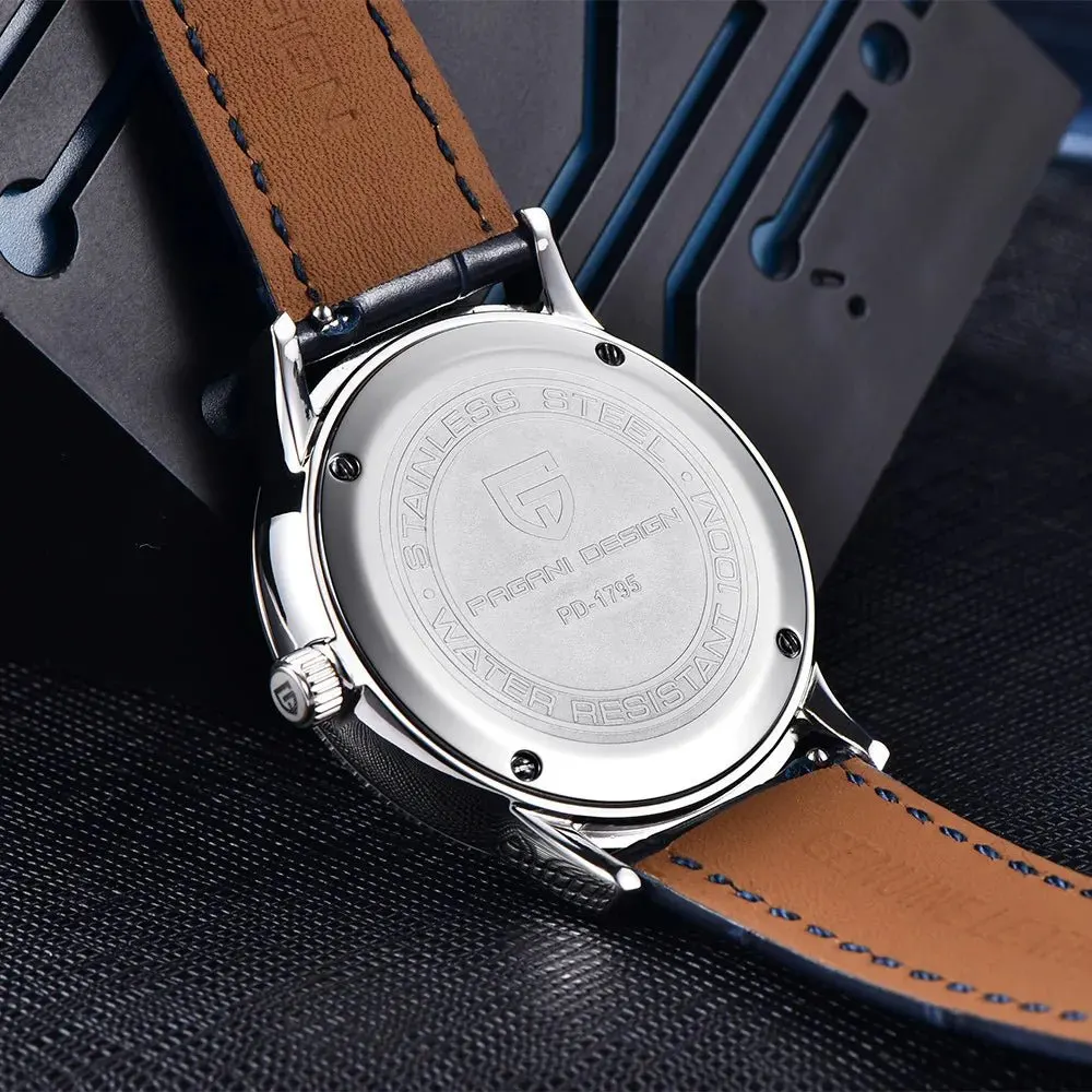 Montre Pagani Design PD-1795 Quartz 40 mm – Marron acier