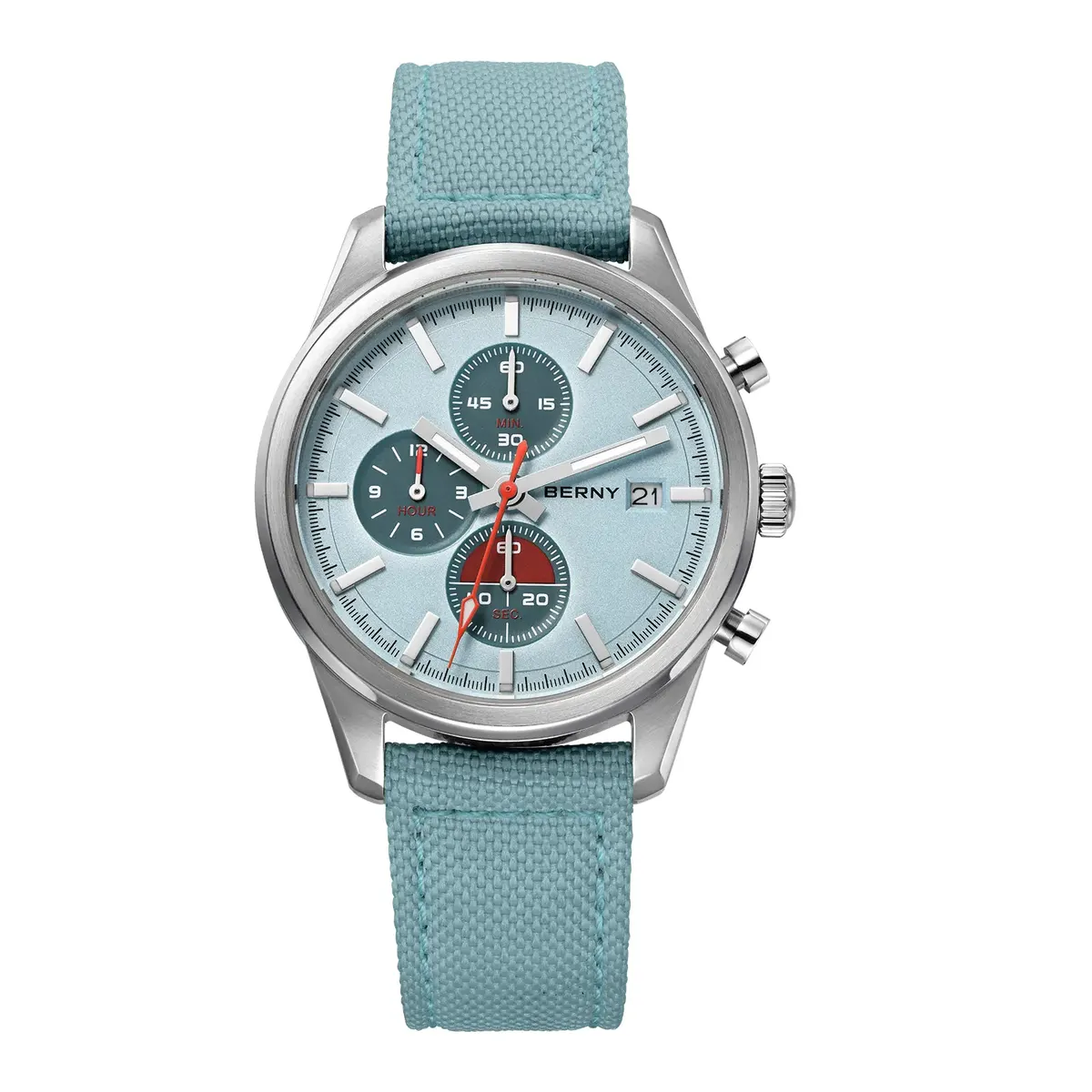 Montre Berny Quartz – Bleu clair / Bleu clair