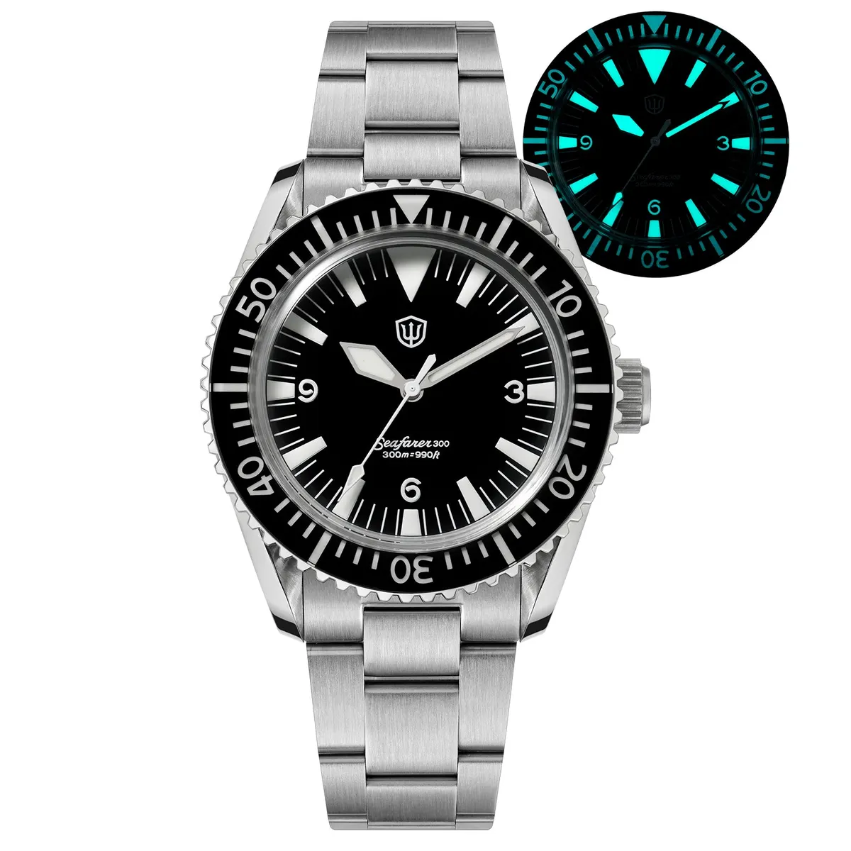 Montre Watchdives WD1967Q Quartz 39 mm – Noir / Verre saphir
